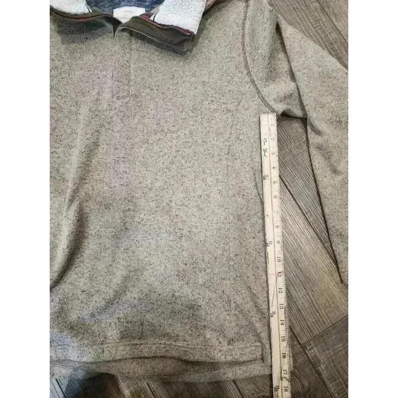 Weatherproof Vintage Quarter Zip Sweater XL Sherpa Fleece Collar Brown - Picture 6 of 6